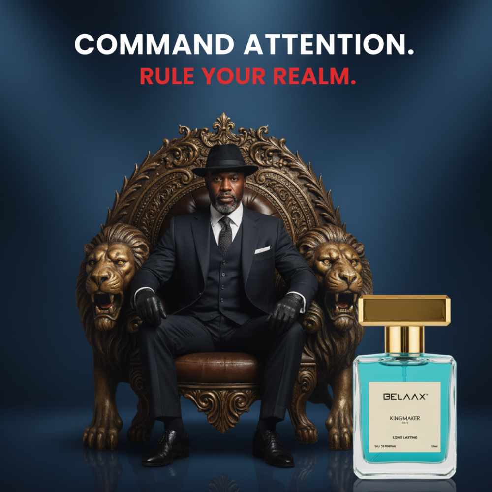 BELAAX® KINGMAKER Edition Luxury Eau de Parfum for Men – Long Lasting | 50ML